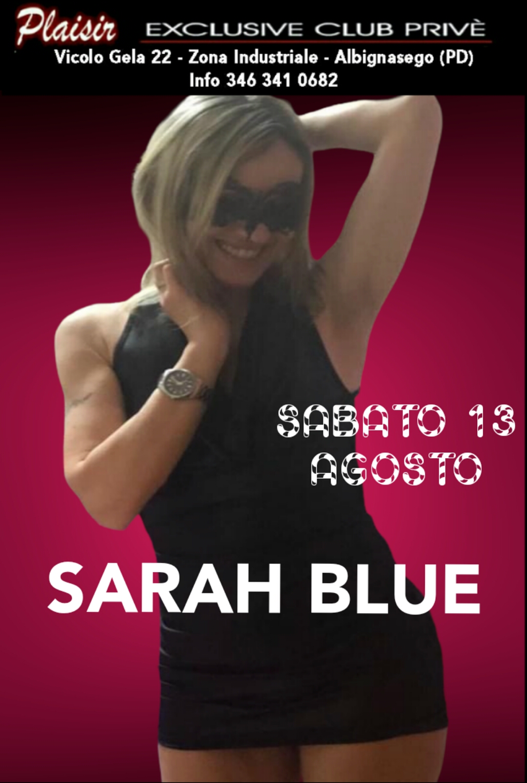 OSPITE DELLA SERATA SARAH BLUE 